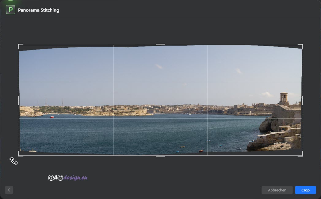 Luminar Neo - Panorama-Stitching - Beschnitt