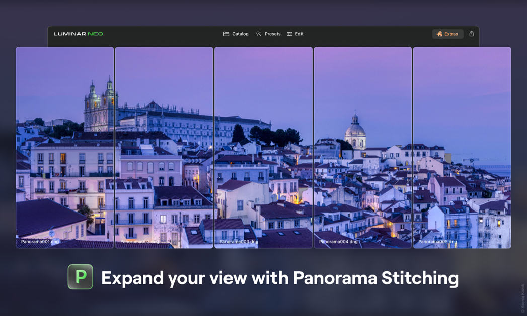 Luminar Neo - Panorama Stitching - Sicht erweitern