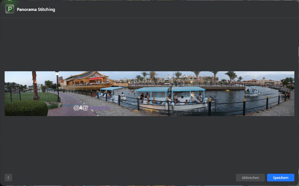 Luminar Neo - Panorama-Stitching - Video - Resultat