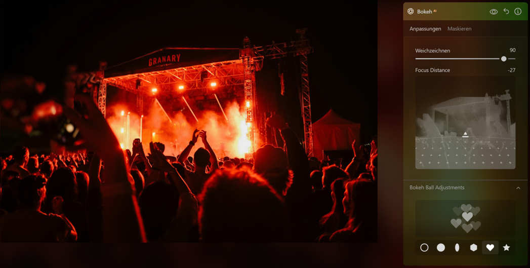 Bokeh AI Blendenflecke