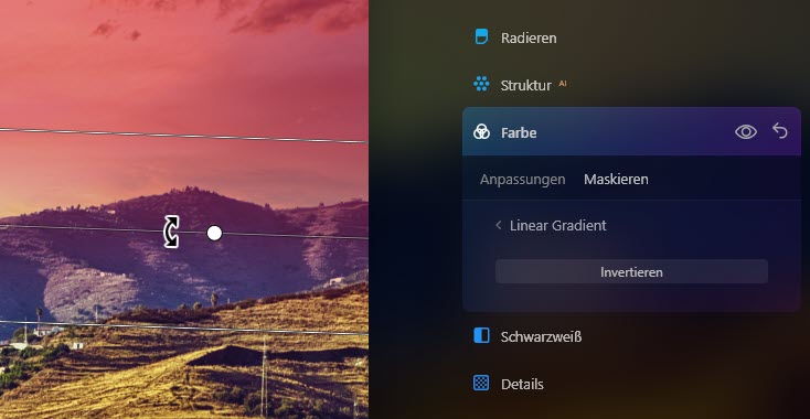 luminar-neo-farbe-maskieren-linearverlauf