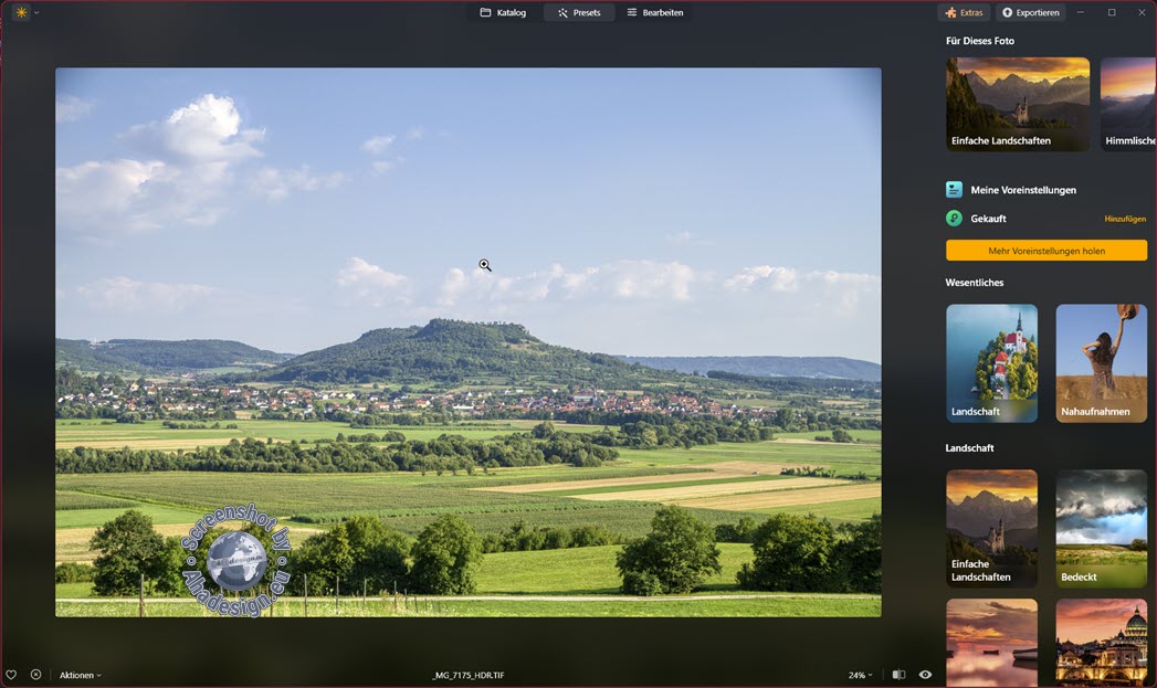 Einfache und schnelle Fotoverbesserung schon von Beginn an