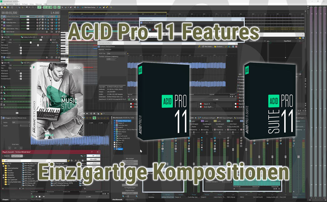 Features von ACID Pro 11 für einzigartige Kompositionen