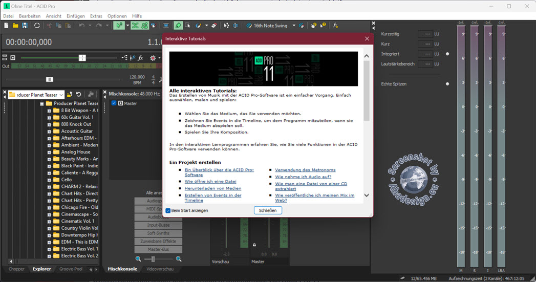 ACID Pro 11 Tutorials