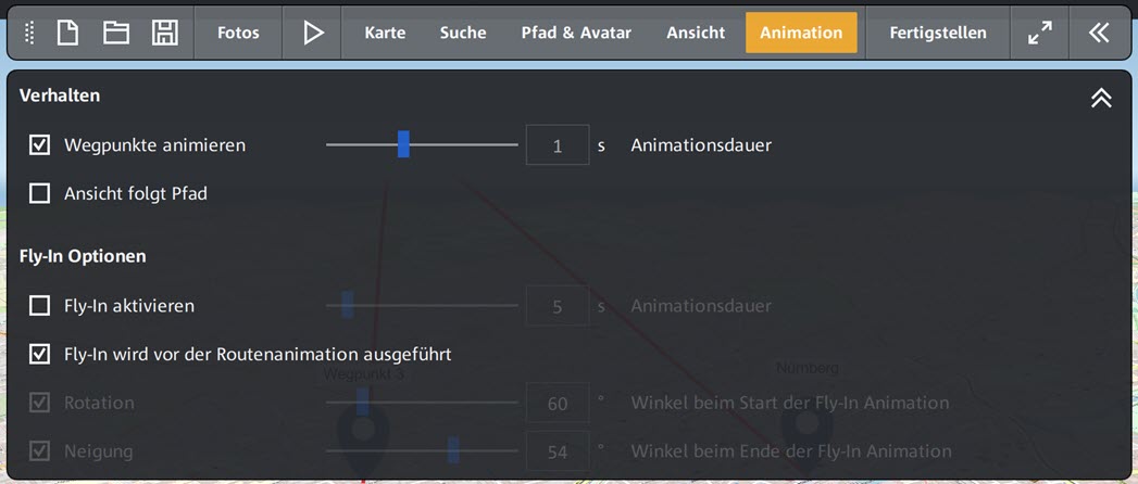 Magix Travel Maps - Animationsdauer