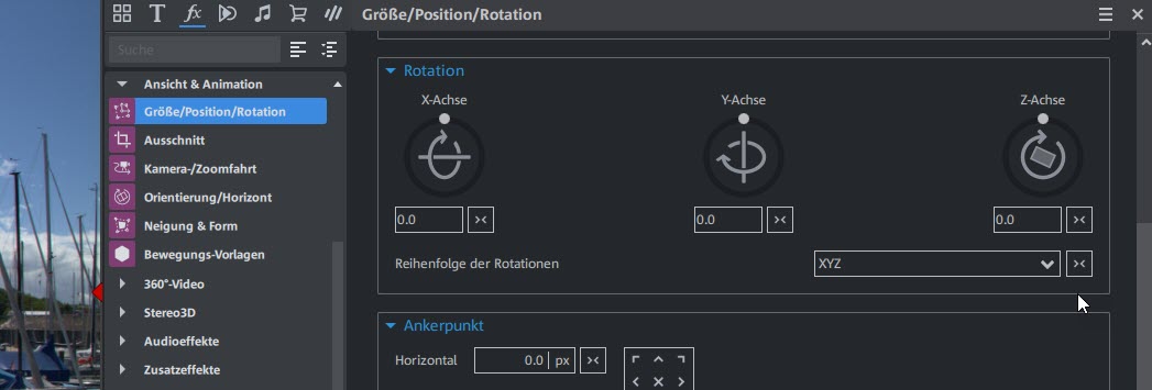 Photostory Deluxe 2024 - Rotation - Ankerpunkt