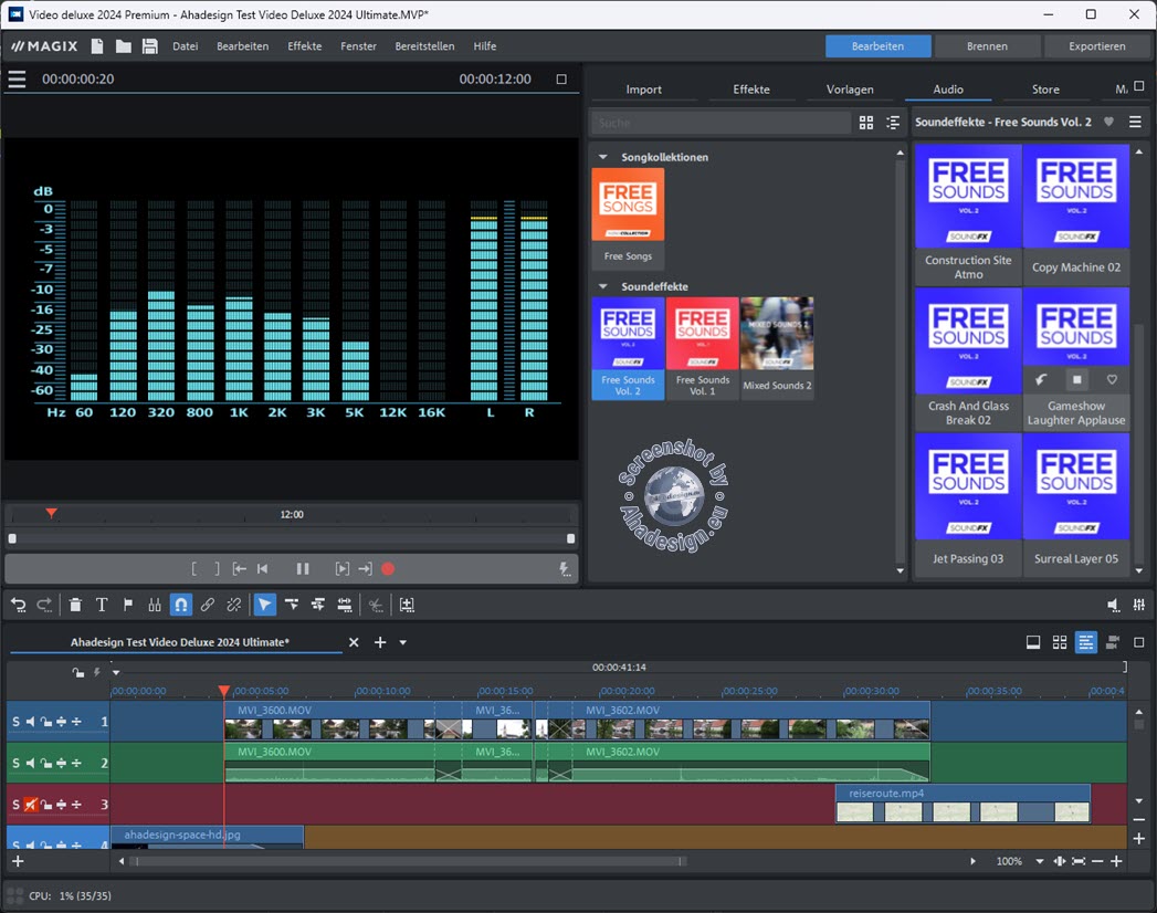 Magix Video Deluxe 2024 - Audio