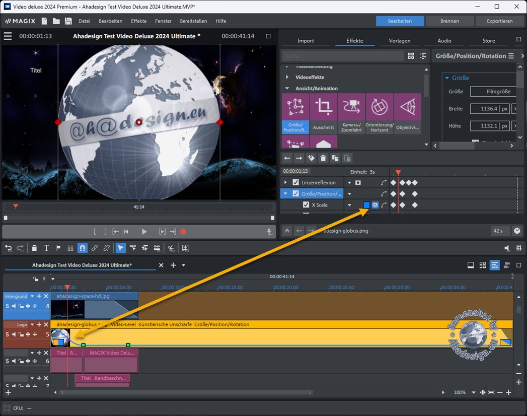 Magix Video Deluxe 2024 - Kurven