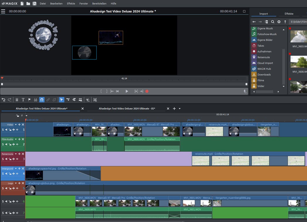 Magix Video Deluxe 2024 - Multicam zugewiesen