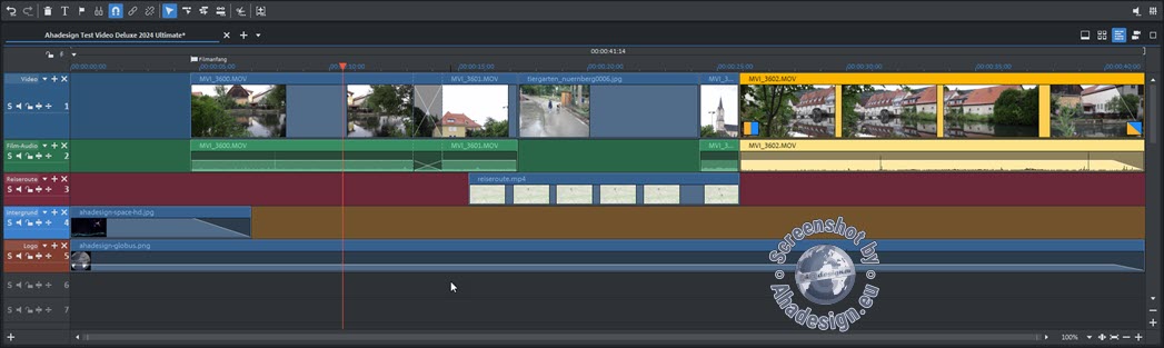 Magix Video Deluxe 2024 - Timeline