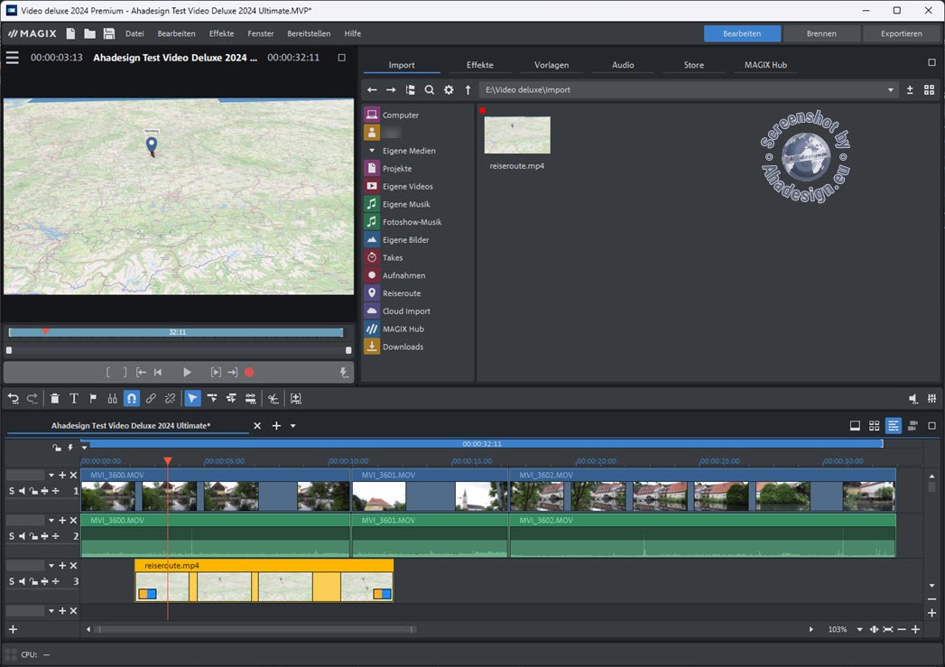 Magix Video Deluxe - Travel Maps