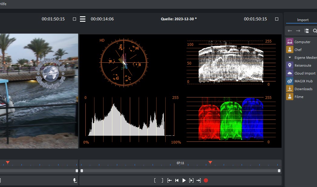 Video Pro X15 - Messinstrumente