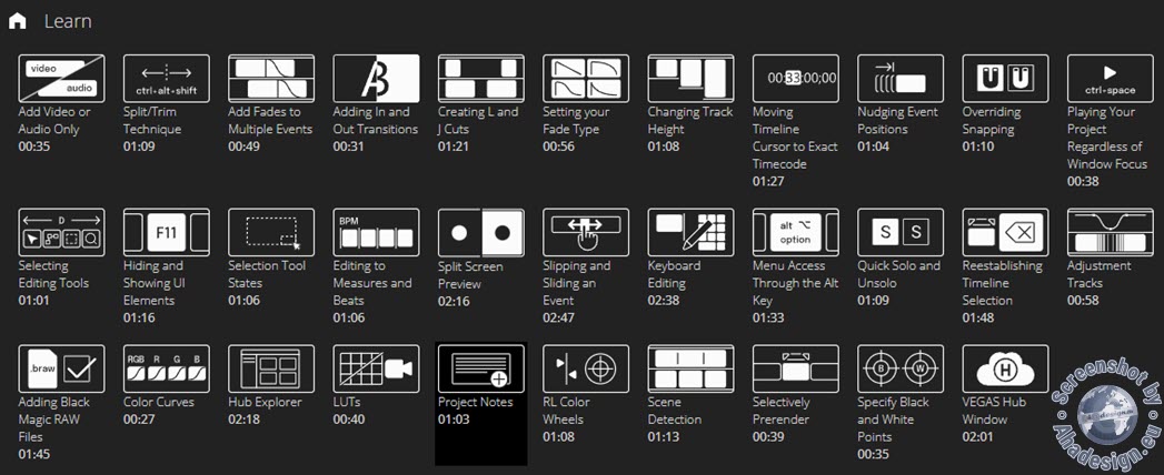 VEGAS Pro 21 Hub - Lernen