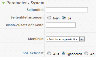 menueparameter-system
