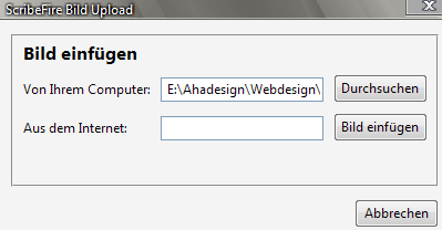 scribefire-bildeinfuegen