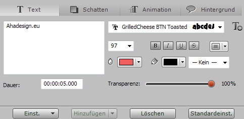 movavi-video-suite-text-einstellung