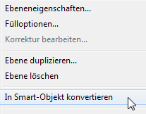 In Smartobjekt konvertieren