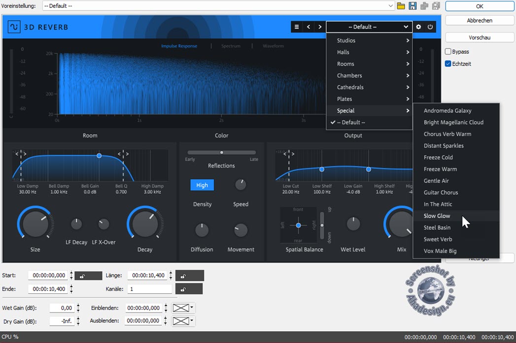 SOUND FORGE Pro 18 - 3D Reverb