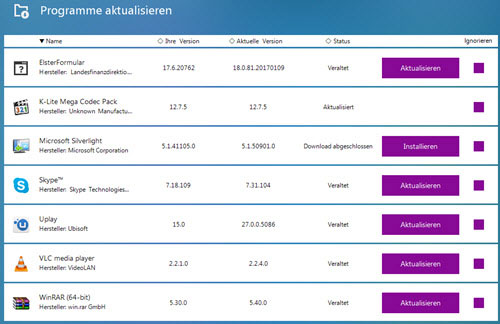 steganos-tuningpro-programme-aktualisieren