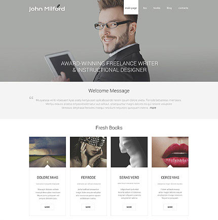 Schriftsteller WordPress Theme