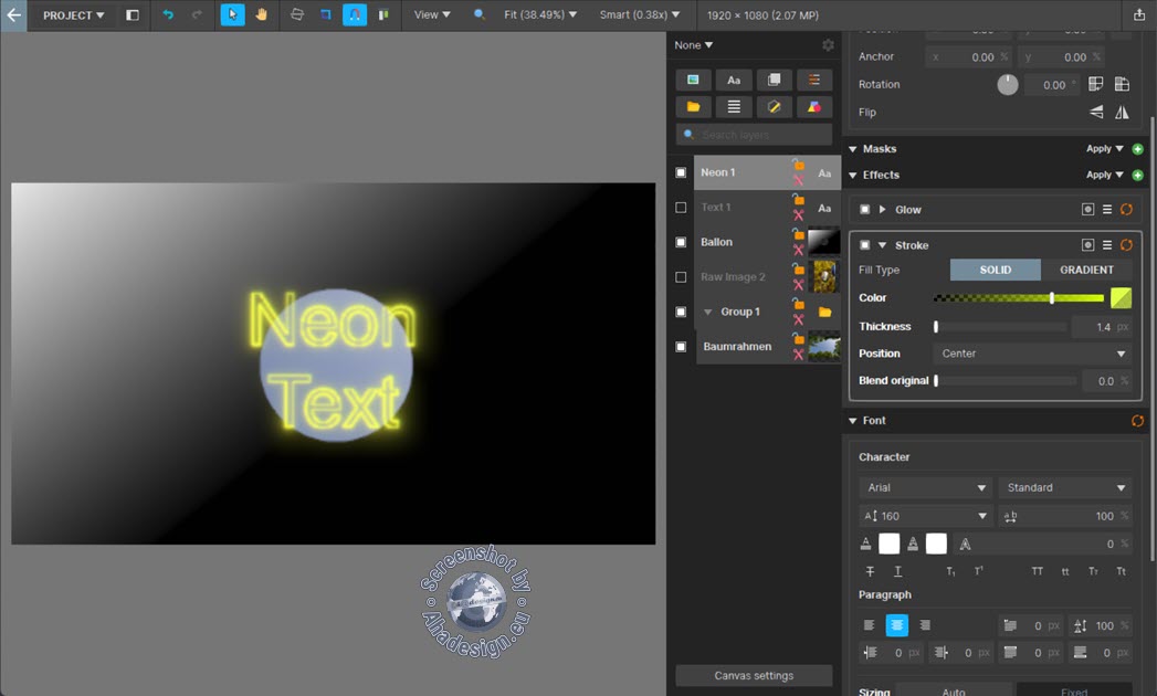 VEGAS Image - Neon-Text