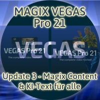 VEGAS Pro 21 Update 3 - Magix Content & KI-Text für alle