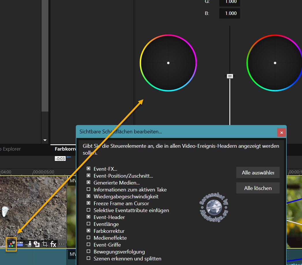 Neugestaltung des Color-Grading-Panel und Single-Screen-Workflows