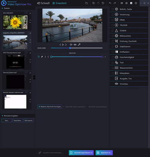 videooptimizerpro-oberflaeche