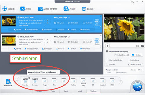 videoproc-stabilisieren