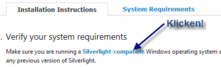 Silverlight Kompatibilität