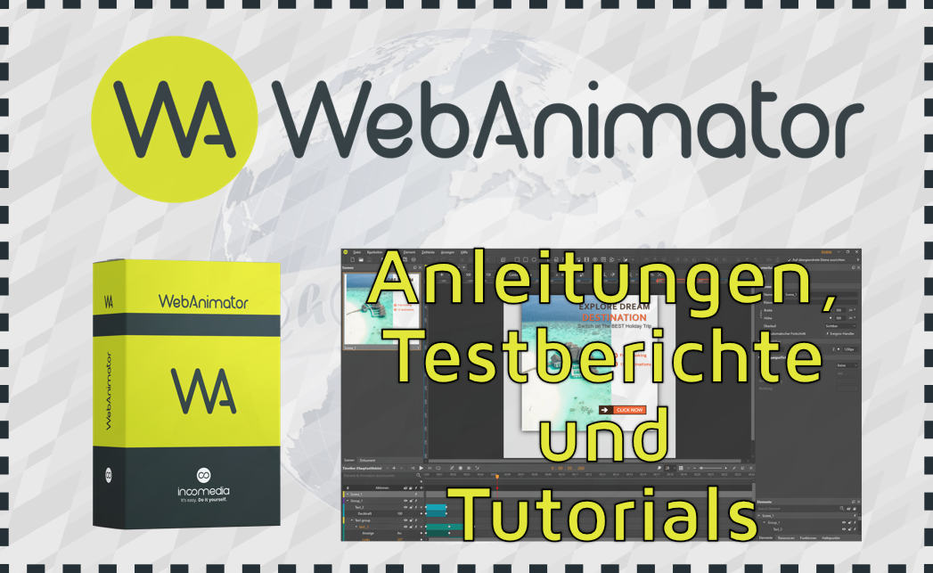 Anleitungen, Testberichte und Tutorials zum WebAnimator