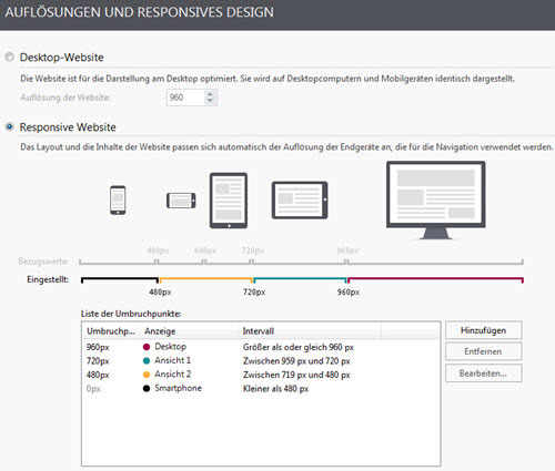 websitex5pro-v13-template-einstellungen-responsive