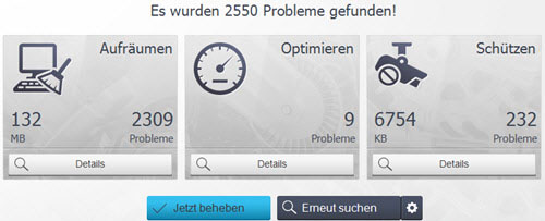 winoptimizer2017-problemanzeige