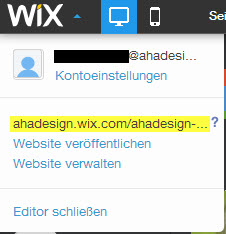 Wix Domain geaendert