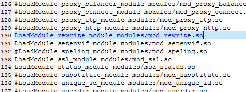 Xampp Mod Rewrite - Modul